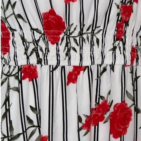 Guess White and Red Sleeveless Sundress with Spaghetti Straps - Picture 4 of 5